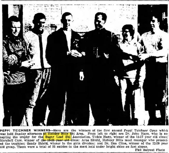 Sugar Loaf Resort - Mar 1959 Peppi Teichner Open